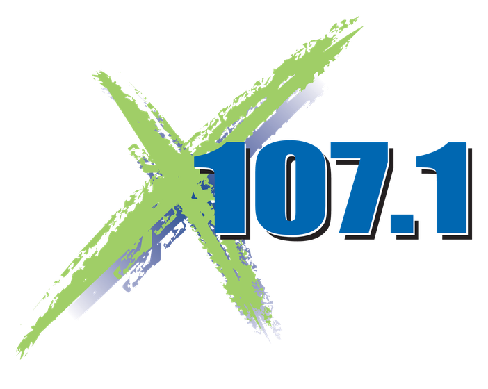 X107.1 logo